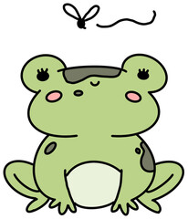 frog Cartoon Lineal Color