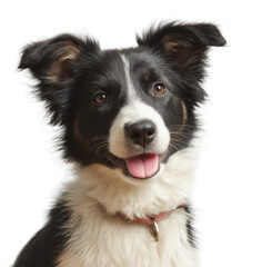 [Transparent Background PNG]Adorable Border Collie Puppy Portrait