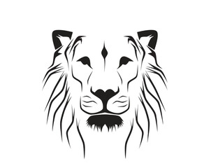 lion head vector