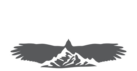 vector illustration of an eagle