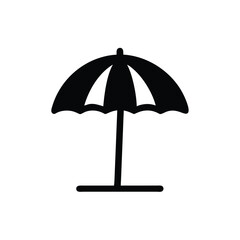 Obraz premium beach umbrella icon