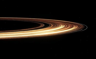Fototapeta premium Radiant Spiral Rings in Space