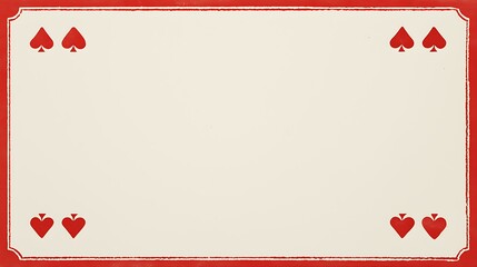 Customizable Blank Playing Card Design with Spade Symbols for Gaming and Art Projects