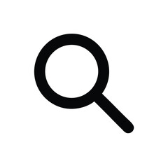 Magnifying glass silhouette
