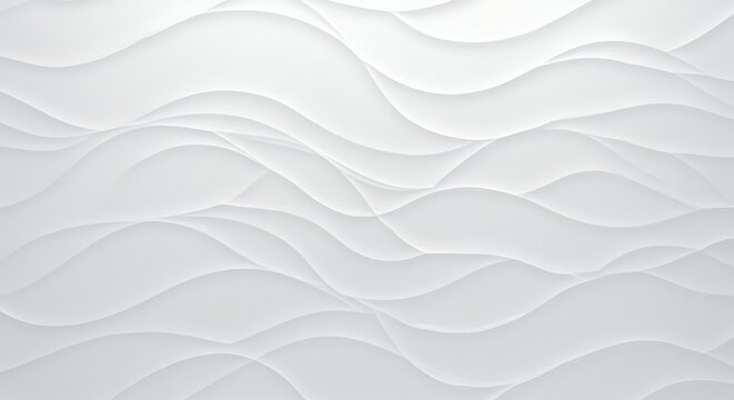 Abstract white wavy background