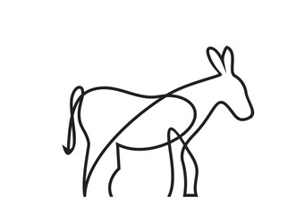 silhouette of a horse