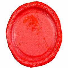 Cachet de cire rouge