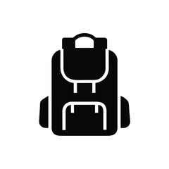Travel backpack silhouette
