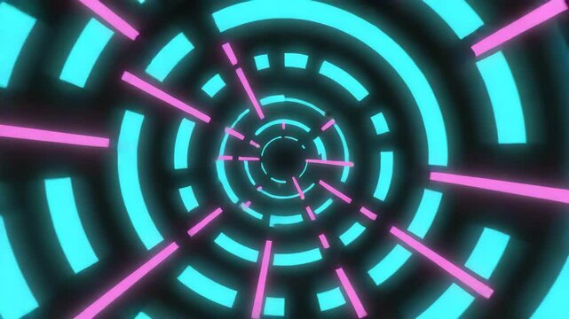 Animated digital bars pulse and glow in sync with an imagined rhythm, creating a looped audio visualizer effect. The motion is clean and vibrant, ideal for music visuals or modern backdrops.