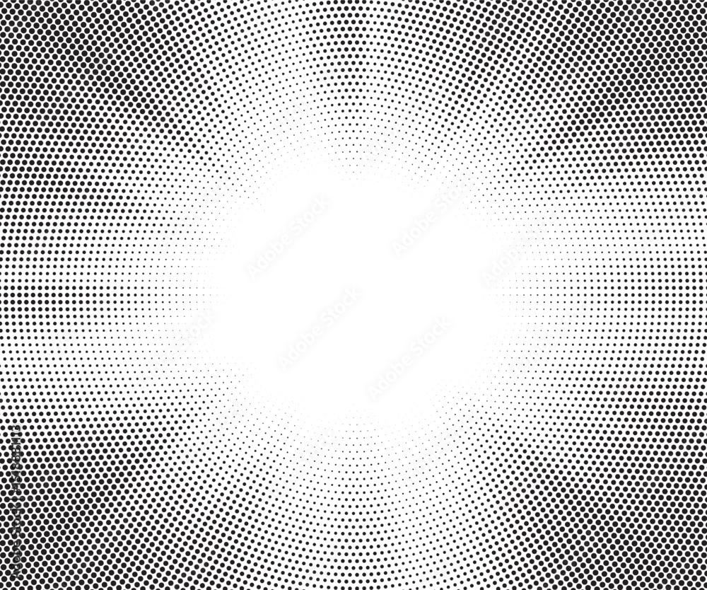 Poster Transparent PNG available Halftone gradient sun rays pattern. Abstract halftone vector dots background. monochrome dots pattern. Vector background in comic book style with sunburst rays and halftone. 