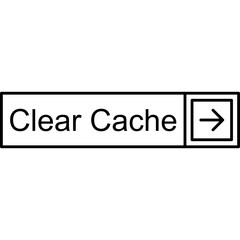 Clear Cache Vector Icon
