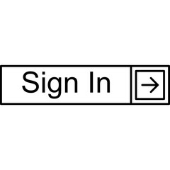 Sign In Vector Icon