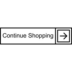 Continue Shopping Vector Icon