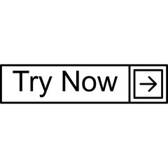 Fototapeta premium Try Now Vector Icon