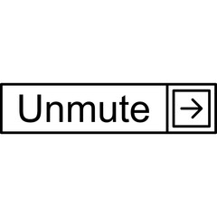 Fototapeta premium Unmute Vector Icon