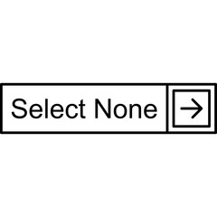 Select None Vector Icon