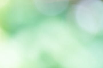 緑背景白い大きな淡い水玉の背景イメージ
