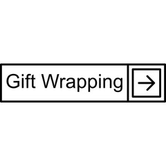 Gift Wrapping Vector Icon