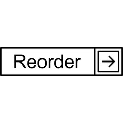 Fototapeta premium Reorder Vector Icon