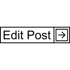 Edit Post Vector Icon