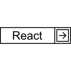 Fototapeta premium React Vector Icon