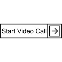 Start Video Call Vector Icon