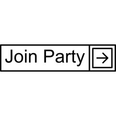 Join Party Vector Icon