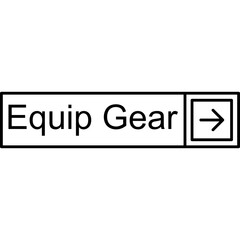 Fototapeta premium Equip Gear Vector Icon