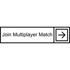 Fototapeta premium Join Multiplayer Match Vector Icon