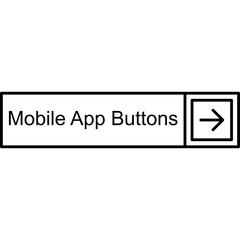 Fototapeta premium Mobile App Buttons Vector Icon