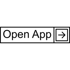 Open App Vector Icon