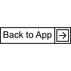 Back to App Vector Icon