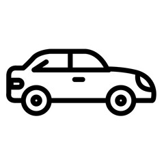 Automobile. Simple icons. icon vector. Monochrome.
