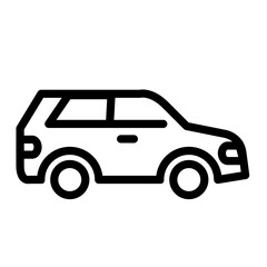 Automobile. Simple icons. icon vector. Monochrome.