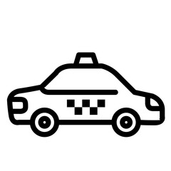 Cab. Simple icons. icon vector. Monochrome.