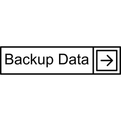 Fototapeta premium Backup Data Vector Icon