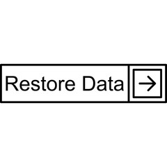 Fototapeta premium Restore Data Vector Icon