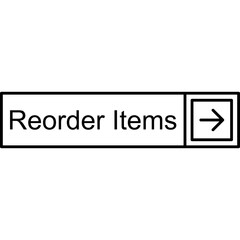 Fototapeta premium Reorder Items Vector Icon