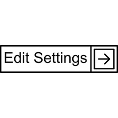 Fototapeta premium Edit Settings Vector Icon