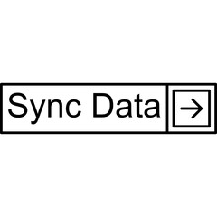 Obraz premium Sync Data Vector Icon