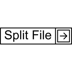 Split File Vector Icon