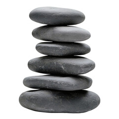 [Transparent Background PNG]Stack of Stones Zen Garden