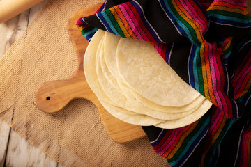 Tortillas de Harina, also called wheat tortilla, is a flat bread made with wheat flour and lard or butter, without yeast, and widely consumed daily in Mexico, especially in the north of the country.