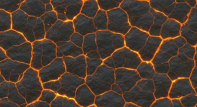 Molten lava rock texture
