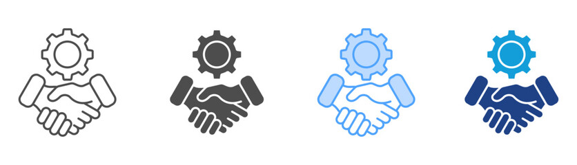 Relations Icon Set Multiple Style Collection