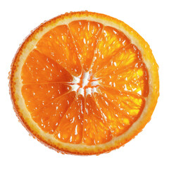 [Transparent Background PNG]Close-up Orange Slice Detail