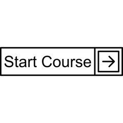 Fototapeta premium Start Course Vector Icon