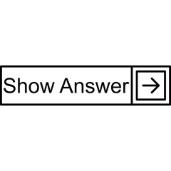 Obraz premium Show Answer Vector Icon