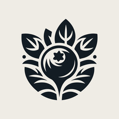 raspberry fruit vector logo illustration showcasing sweet, juicy produce with a modern design