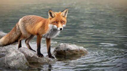 red fox in the wild